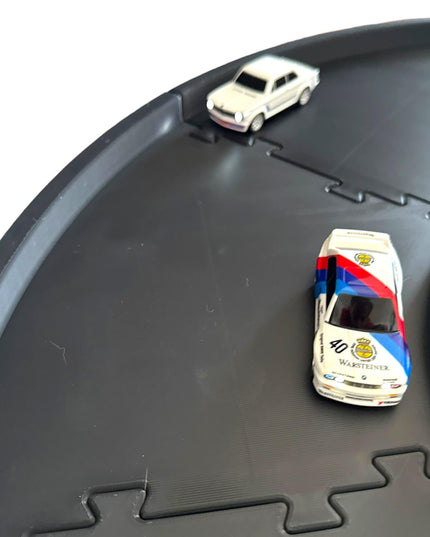 Jeff Did It - nano RC Sq Oval - 4 Lane Track Set - Compatible with HPI nano, Ldarc RC's, 1/78 & 1/64 Scale Cars Truck -Made in America