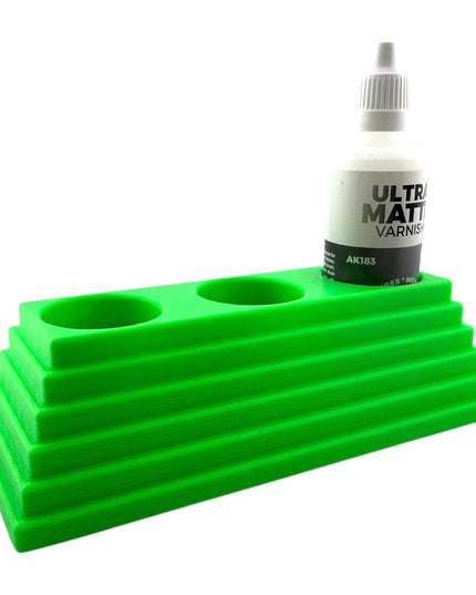 Jeff Did It - 60ml Paint Bottle Holder - Compatible with AK Interactive 60ml Bottles - Holds 3 Bottles - Designed & Manufactured in America