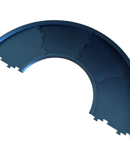Jeff Did It - nano Track Upgrade - Half Circle Track Add on Set for JDI nano 4 Lane - 4 Piece Set - Designed and Manufactured in America