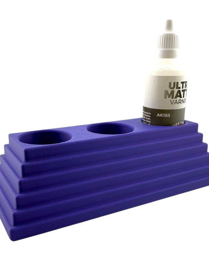 Jeff Did It - 60ml Paint Bottle Holder - Compatible with AK Interactive 60ml Bottles - Holds 3 Bottles - Designed & Manufactured in America