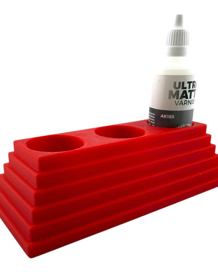 Jeff Did It - 60ml Paint Bottle Holder - Compatible with AK Interactive 60ml Bottles - Holds 3 Bottles - Designed & Manufactured in America