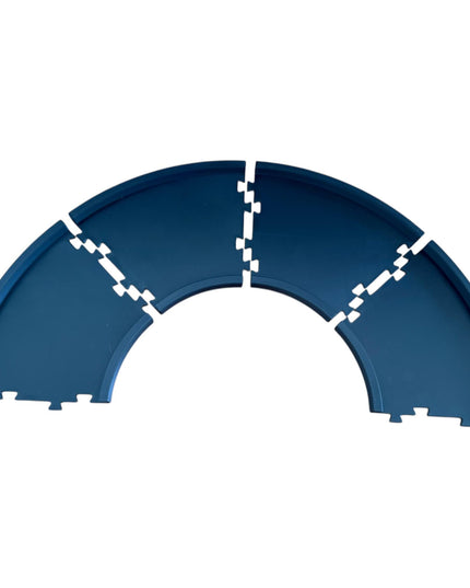Jeff Did It - nano Track Upgrade - Half Circle Track Add on Set for JDI nano 4 Lane - 4 Piece Set - Designed and Manufactured in America