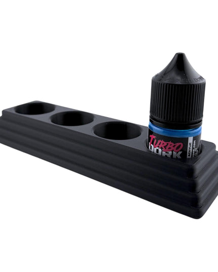 Jeff Did It - 22ml Bottle Paint Bottle Organizer Long - Compatible with Turbo Dork 22ml Bottles - Holds 4 Bottles - Manufactured in America