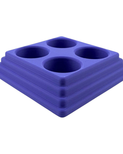 Jeff Did It - 22ml Bottle Paint Bottle Organizer Square- Compatible with Turbo Dork 22ml Bottles - Holds 4 Bottles - Manufactured in America