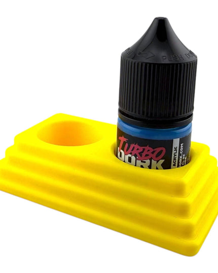 Jeff Did It - 22ml Bottle Paint Bottle Organizer - Compatible with Turbo Dork 22ml Bottles - Holds 2 Bottles - Manufactured in America