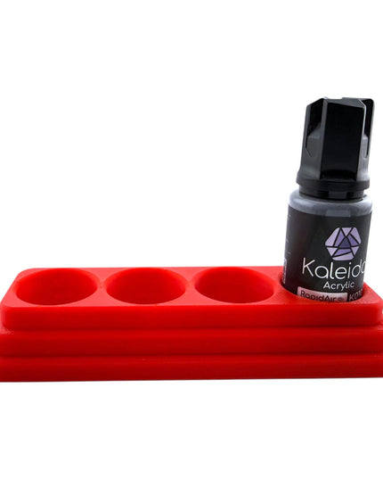 Jeff Did It - 20ml Paint Bottle Organizer Long - Compatible with Gaahleri Kaleido 20ml Paint Bottles - Holds 4 Bottles - Made in the USA