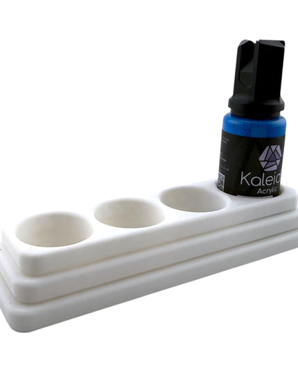 Jeff Did It - 20ml Paint Bottle Organizer Long - Compatible with Gaahleri Kaleido 20ml Paint Bottles - Holds 4 Bottles - Made in the USA