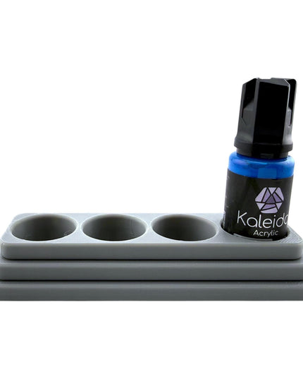 Jeff Did It - 20ml Paint Bottle Organizer Long - Compatible with Gaahleri Kaleido 20ml Paint Bottles - Holds 4 Bottles - Made in the USA
