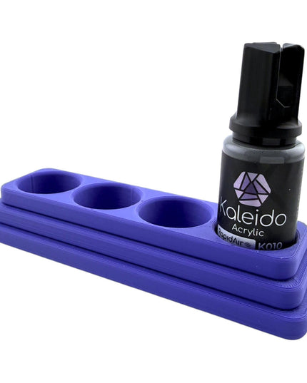Jeff Did It - 20ml Paint Bottle Organizer Long - Compatible with Gaahleri Kaleido 20ml Paint Bottles - Holds 4 Bottles - Made in the USA