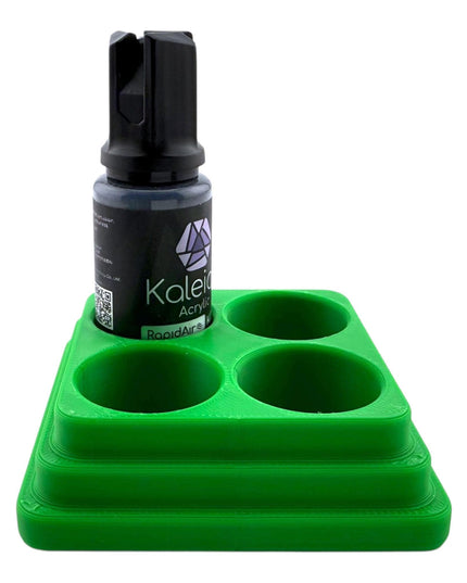 Jeff Did It - 20ml Paint Bottle Organizer Square- Compatible with Gaahleri Kaleido 20ml Paint Bottles - Holds 4 Bottles - Made in the USA