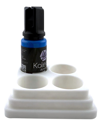 Jeff Did It - 20ml Paint Bottle Organizer Square- Compatible with Gaahleri Kaleido 20ml Paint Bottles - Holds 4 Bottles - Made in the USA