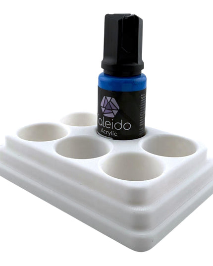 Jeff Did It - 20ml Paint Bottle Organizer - Compatible with Gaahleri Kaleido 20ml Paint Bottles - Holds 6 Bottles - Made in the USA