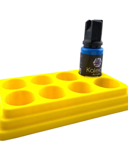 Jeff Did It - 20ml Paint Bottle Organizer - Compatible with Gaahleri Kaleido 20ml Paint Bottles - Holds 8 Bottles - Made in the USA