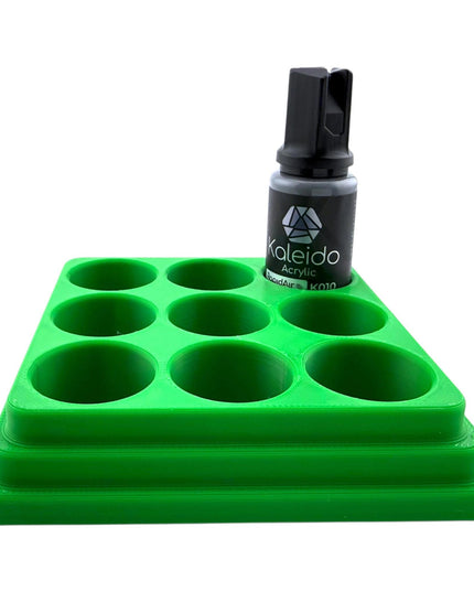 Jeff Did It - 20ml Paint Bottle Organizer - Compatible with Gaahleri Kaleido 20ml Paint Bottles - Holds 9 Bottles - Made in the USA