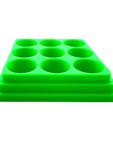 Jeff Did It - 20ml Paint Bottle Organizer - Compatible with Gaahleri Kaleido 20ml Paint Bottles - Holds 9 Bottles - Made in the USA
