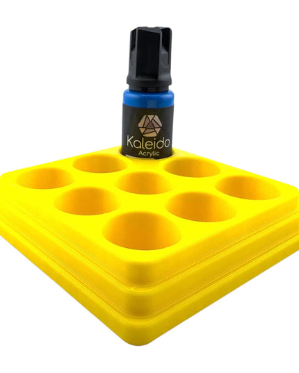 Jeff Did It - 20ml Paint Bottle Organizer - Compatible with Gaahleri Kaleido 20ml Paint Bottles - Holds 9 Bottles - Made in the USA