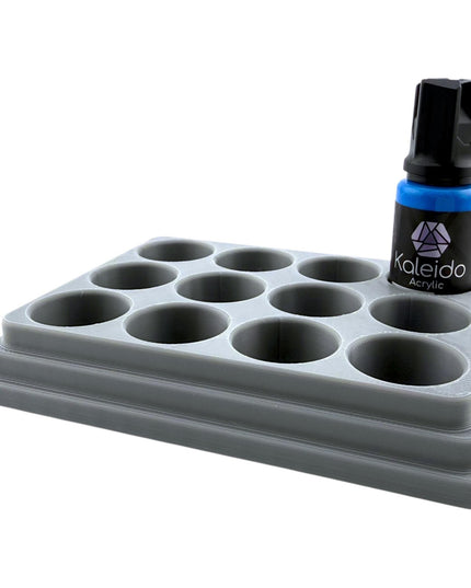 Jeff Did It - 20ml Paint Bottle Organizer - Compatible with Gaahleri Kaleido 20ml Paint Bottles - Holds 12 Bottles - Made in the USA