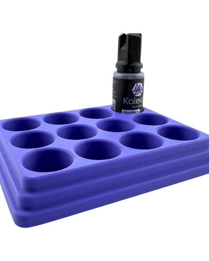 Jeff Did It - 20ml Paint Bottle Organizer - Compatible with Gaahleri Kaleido 20ml Paint Bottles - Holds 12 Bottles - Made in the USA