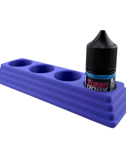 Jeff Did It - 22ml Bottle Paint Bottle Organizer Long - Compatible with Turbo Dork 22ml Bottles - Holds 4 Bottles - Manufactured in America