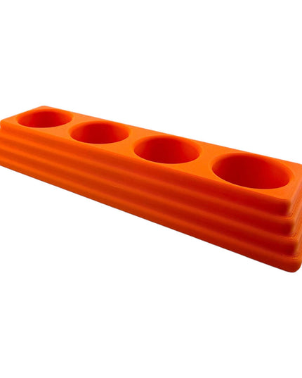 Jeff Did It - 22ml Bottle Paint Bottle Organizer Long - Compatible with Turbo Dork 22ml Bottles - Holds 4 Bottles - Manufactured in America