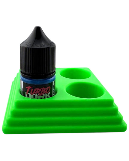 Jeff Did It - 22ml Bottle Paint Bottle Organizer Square- Compatible with Turbo Dork 22ml Bottles - Holds 4 Bottles - Manufactured in America