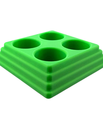 Jeff Did It - 22ml Bottle Paint Bottle Organizer Square- Compatible with Turbo Dork 22ml Bottles - Holds 4 Bottles - Manufactured in America