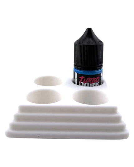 Jeff Did It - 22ml Bottle Paint Bottle Organizer Square- Compatible with Turbo Dork 22ml Bottles - Holds 4 Bottles - Manufactured in America