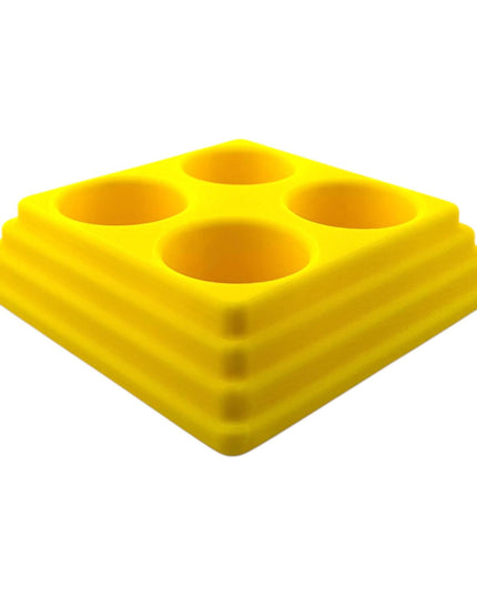 Jeff Did It - 22ml Bottle Paint Bottle Organizer Square- Compatible with Turbo Dork 22ml Bottles - Holds 4 Bottles - Manufactured in America