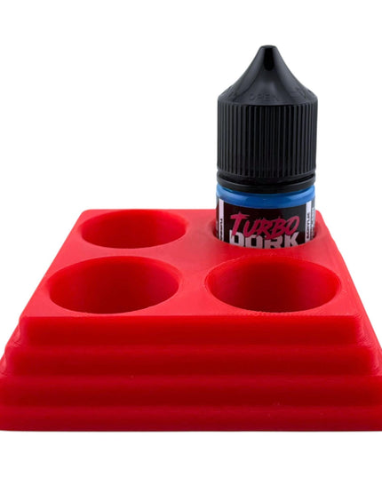 Jeff Did It - 22ml Bottle Paint Bottle Organizer Square- Compatible with Turbo Dork 22ml Bottles - Holds 4 Bottles - Manufactured in America