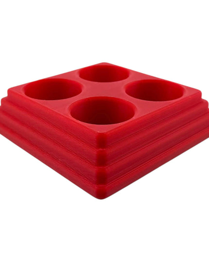 Jeff Did It - 22ml Bottle Paint Bottle Organizer Square- Compatible with Turbo Dork 22ml Bottles - Holds 4 Bottles - Manufactured in America