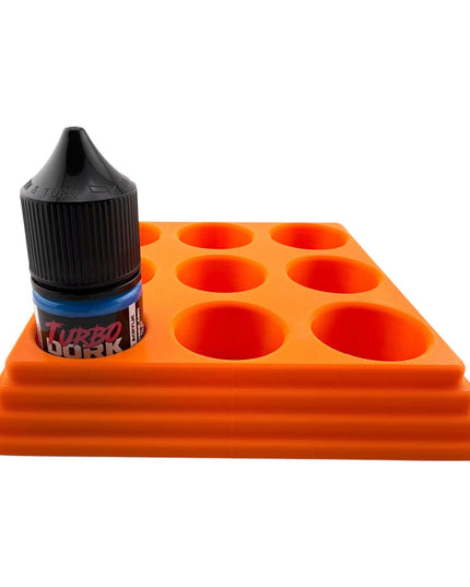 Jeff Did It - 22ml Bottle Paint Bottle Organizer - Compatible with Turbo Dork 22ml Bottles - Holds 9 Bottles - Manufactured in America