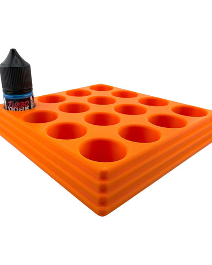 Jeff Did It - 22ml Bottle Paint Bottle Organizer - Compatible with Turbo Dork 22ml Bottles - Holds 16 Bottles - Manufactured in America