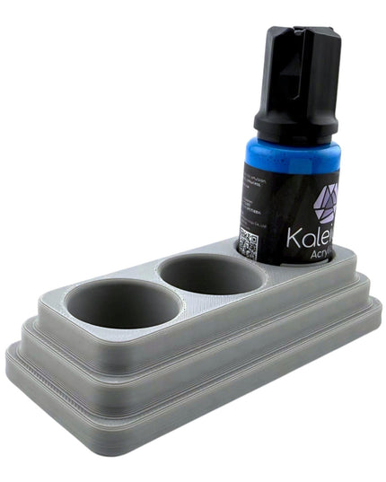 Jeff Did It - 20ml Paint Bottle Organizer - Compatible with Gaahleri Kaleido 20ml Paint Bottles - Holds 3 Bottles - Made in the USA