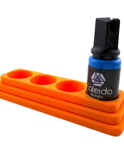 Jeff Did It - 20ml Paint Bottle Organizer Long - Compatible with Gaahleri Kaleido 20ml Paint Bottles - Holds 4 Bottles - Made in the USA
