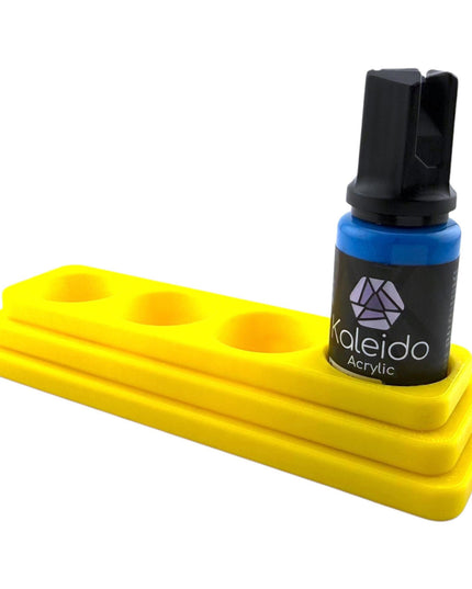 Jeff Did It - 20ml Paint Bottle Organizer Long - Compatible with Gaahleri Kaleido 20ml Paint Bottles - Holds 4 Bottles - Made in the USA
