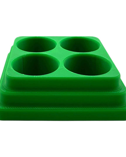 Jeff Did It - 20ml Paint Bottle Organizer Square- Compatible with Gaahleri Kaleido 20ml Paint Bottles - Holds 4 Bottles - Made in the USA