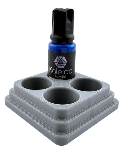 Jeff Did It - 20ml Paint Bottle Organizer Square- Compatible with Gaahleri Kaleido 20ml Paint Bottles - Holds 4 Bottles - Made in the USA
