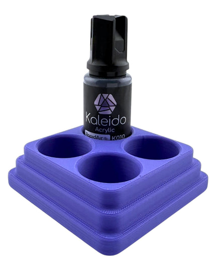 Jeff Did It - 20ml Paint Bottle Organizer Square- Compatible with Gaahleri Kaleido 20ml Paint Bottles - Holds 4 Bottles - Made in the USA