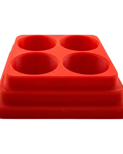 Jeff Did It - 20ml Paint Bottle Organizer Square- Compatible with Gaahleri Kaleido 20ml Paint Bottles - Holds 4 Bottles - Made in the USA