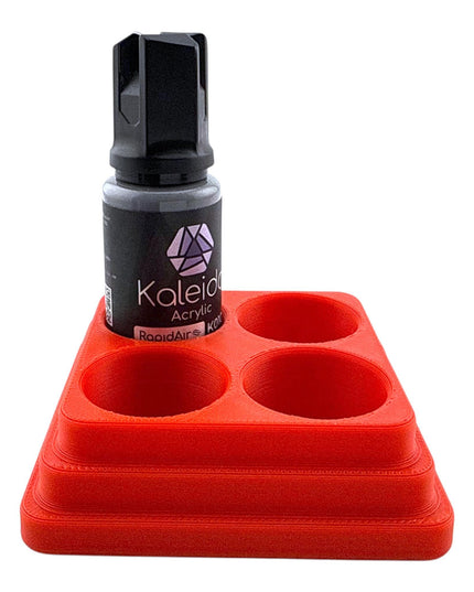 Jeff Did It - 20ml Paint Bottle Organizer Square- Compatible with Gaahleri Kaleido 20ml Paint Bottles - Holds 4 Bottles - Made in the USA