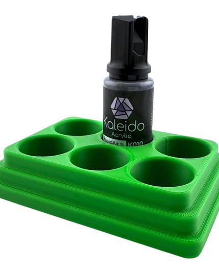 Jeff Did It - 20ml Paint Bottle Organizer - Compatible with Gaahleri Kaleido 20ml Paint Bottles - Holds 6 Bottles - Made in the USA