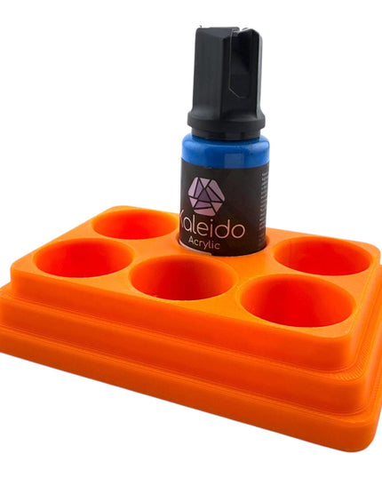 Jeff Did It - 20ml Paint Bottle Organizer - Compatible with Gaahleri Kaleido 20ml Paint Bottles - Holds 6 Bottles - Made in the USA