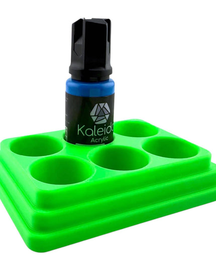 Jeff Did It - 20ml Paint Bottle Organizer - Compatible with Gaahleri Kaleido 20ml Paint Bottles - Holds 6 Bottles - Made in the USA