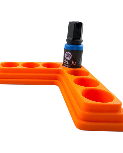 Jeff Did It - 20ml Paint Bottle Organizer - Compatible with Gaahleri Kaleido 20ml Paint Bottles - Holds 7 Bottles - Made in the USA
