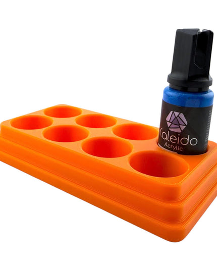 Jeff Did It - 20ml Paint Bottle Organizer - Compatible with Gaahleri Kaleido 20ml Paint Bottles - Holds 8 Bottles - Made in the USA