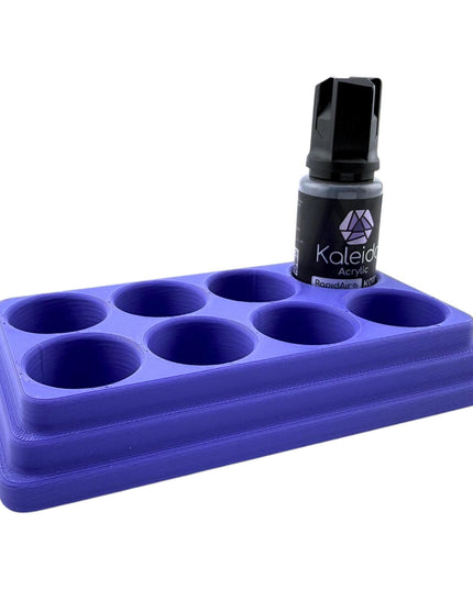 Jeff Did It - 20ml Paint Bottle Organizer - Compatible with Gaahleri Kaleido 20ml Paint Bottles - Holds 8 Bottles - Made in the USA