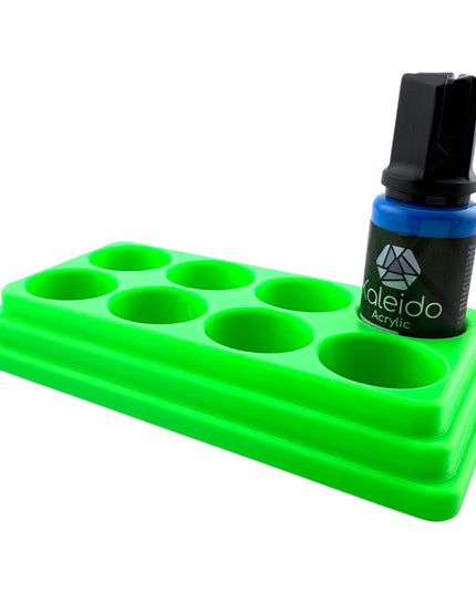 Jeff Did It - 20ml Paint Bottle Organizer - Compatible with Gaahleri Kaleido 20ml Paint Bottles - Holds 8 Bottles - Made in the USA