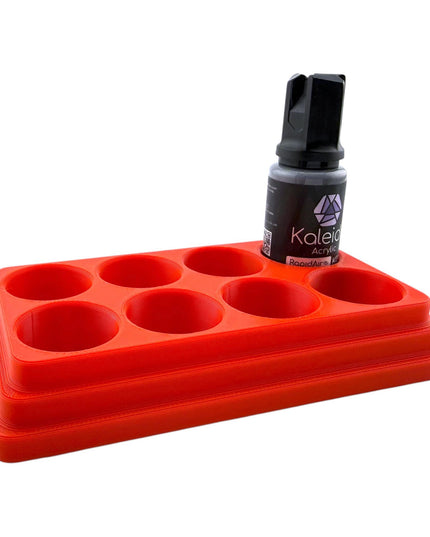 Jeff Did It - 20ml Paint Bottle Organizer - Compatible with Gaahleri Kaleido 20ml Paint Bottles - Holds 8 Bottles - Made in the USA
