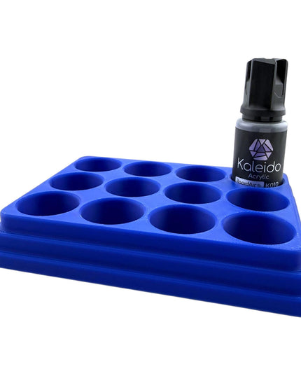 Jeff Did It - 20ml Paint Bottle Organizer - Compatible with Gaahleri Kaleido 20ml Paint Bottles - Holds 12 Bottles - Made in the USA