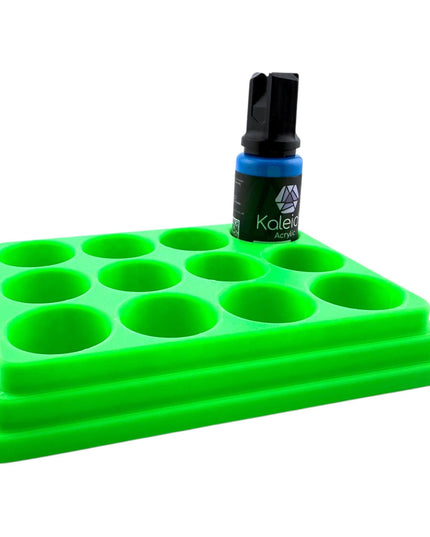 Jeff Did It - 20ml Paint Bottle Organizer - Compatible with Gaahleri Kaleido 20ml Paint Bottles - Holds 12 Bottles - Made in the USA
